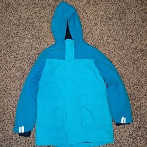 Lands' End Kids Teal Hooded Raincoat